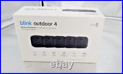 New Blink Outdoor 4 5-Camera Wireless 1080p Security System Upto 2 year Battery