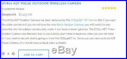 OC810 ADT Pulse Ready Outdoor Indoor Wireless Camera oc810-adt Home Security