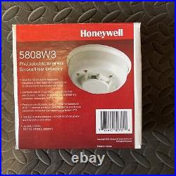 QTY 3 Brand New Honeywell 5808W3 Wireless Smoke Heat Detector, Battery