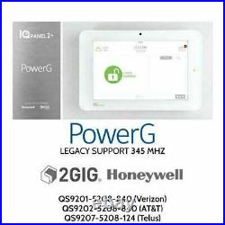 Qolsys QS9202-5208-840 IQ Panel 2 PLUS PowerG AT&T LTE-345Mhz