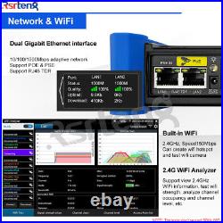 Rsrteng 7inch 8K CCTV Tester Camera Monitor CVI TVI SDI AHD HDMI VGA POE CVBS US