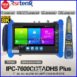 Rsrteng 7inch CCTV Camera Tester 4K AHD CVI TVI SDI Monitor VGA HDMI TDR OPM POE Rsrteng 7inch CCTV Camera Tester 4K AHD CVI TVI SDI Monitor VGA HDMI TDR OPM POE