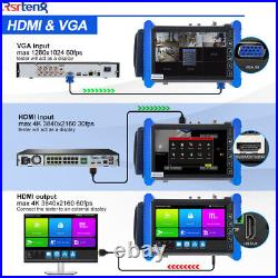 Rsrteng 7inch CCTV Camera Tester 4K AHD CVI TVI SDI Monitor VGA HDMI TDR OPM POE Rsrteng 7inch CCTV Camera Tester 4K AHD CVI TVI SDI Monitor VGA HDMI TDR OPM POE