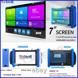 Rsrteng 7inch CCTV Camera Tester 4K AHD CVI TVI SDI Monitor VGA HDMI TDR OPM POE Rsrteng 7inch CCTV Camera Tester 4K AHD CVI TVI SDI Monitor VGA HDMI TDR OPM POE