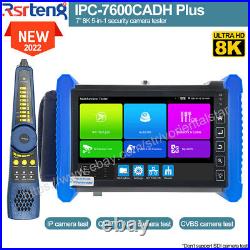 Rsrteng 7inch Security Camera Tester 4K CCTV Monitor HD CVI TVI AHD POE VGA HDMI