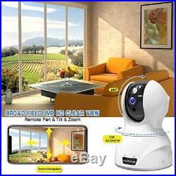 Security Camera 1536P Pet Camera KAMTRON WiFi Wireless Home (White-1536P)