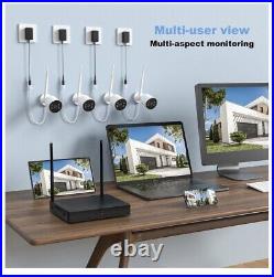 Security Camera System Wireless WIFI Outdoor Indoor 8CH 5MP NVR Audio Home