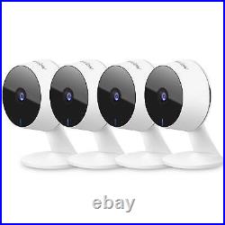 Security Cameras 4pcs Home Security Camera Indoor 1080P Wi-Fi Cameras Wired f