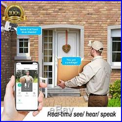 Solar Powered Wireless Home Security System, 1080P Outdoor WiFi Camera Surveilla