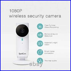 SpotCam FHD Wireless Home Security Camera, 1080p HD, Indoor, Night Vision, Two-W