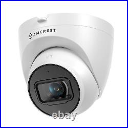 UltraHD 4K (8MP) Outdoor Security IP Turret PoE Camera, 3840x2160, 98ft Night