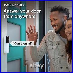 WYZE Security Cam Video Doorbell Pro & Chime 1440 HD 2-Way Audio Night Vision