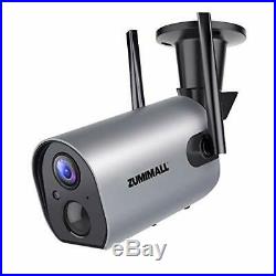 Wireless Outdoor WiFi Security Camera, Rechargeable Battery-Powered Home