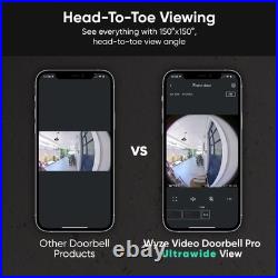Wireless Video Doorbell Pro (Chime Included), 1440 HD Video, 11 Aspect Ratio Wireless Video Doorbell Pro (Chime Included), 1440 HD Video, 11 Aspect Ratio
