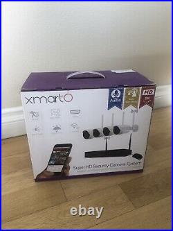 XMARTO OUTDOOR WIRELESS Home Business SECURITY 4-CAMERA SYSTEM HD Wireless View